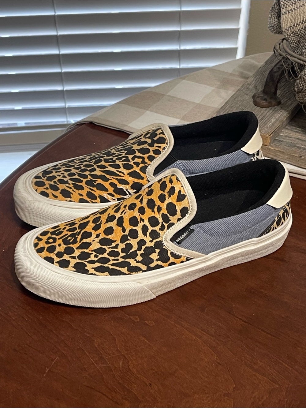 Straye Ventura Cheetah/Denim slip on